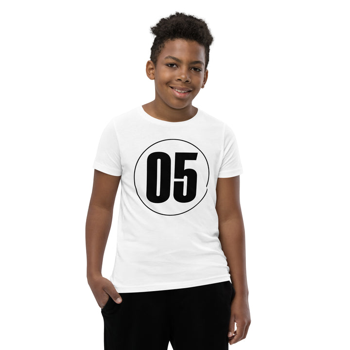 Youth Short Sleeve T-Shirt: Black on White 05